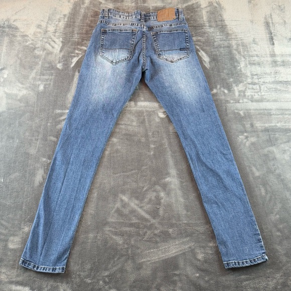 Aeropostale Men's Jeans Size 30X32 Super Skinny Medium Wash Distressed - Picture 2 of 11